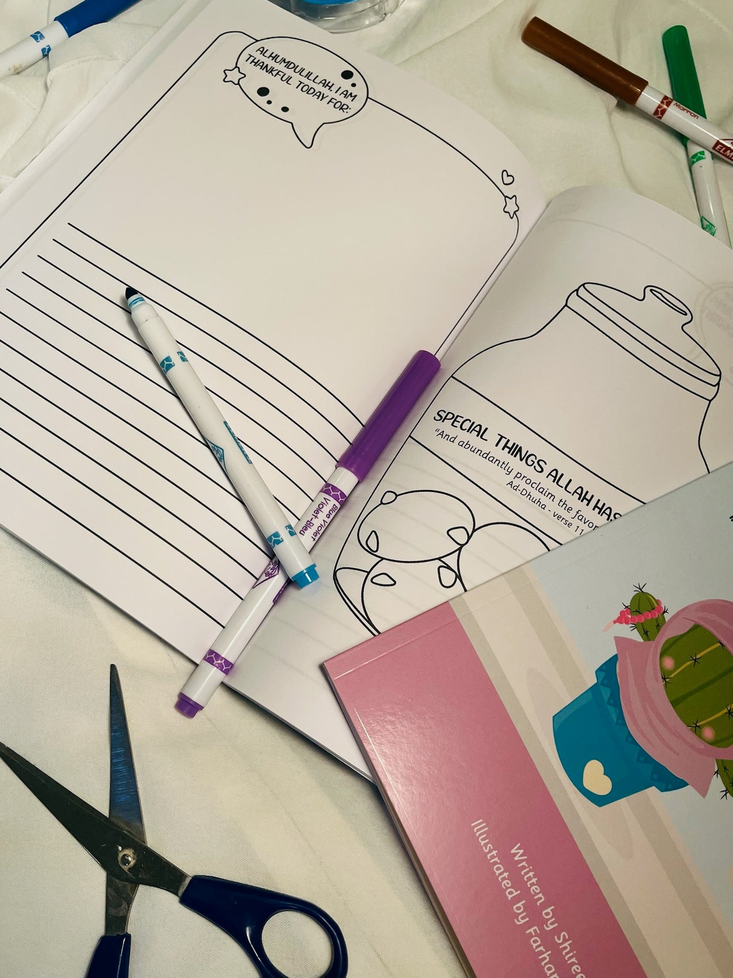 Alhamdulilah I'm Thankful Today For: Children's Gratitude Journal - Designer: Farhana Faruq
