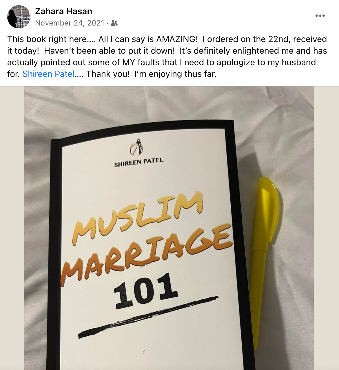 Muslim Marriage 101 - Shireen Patel