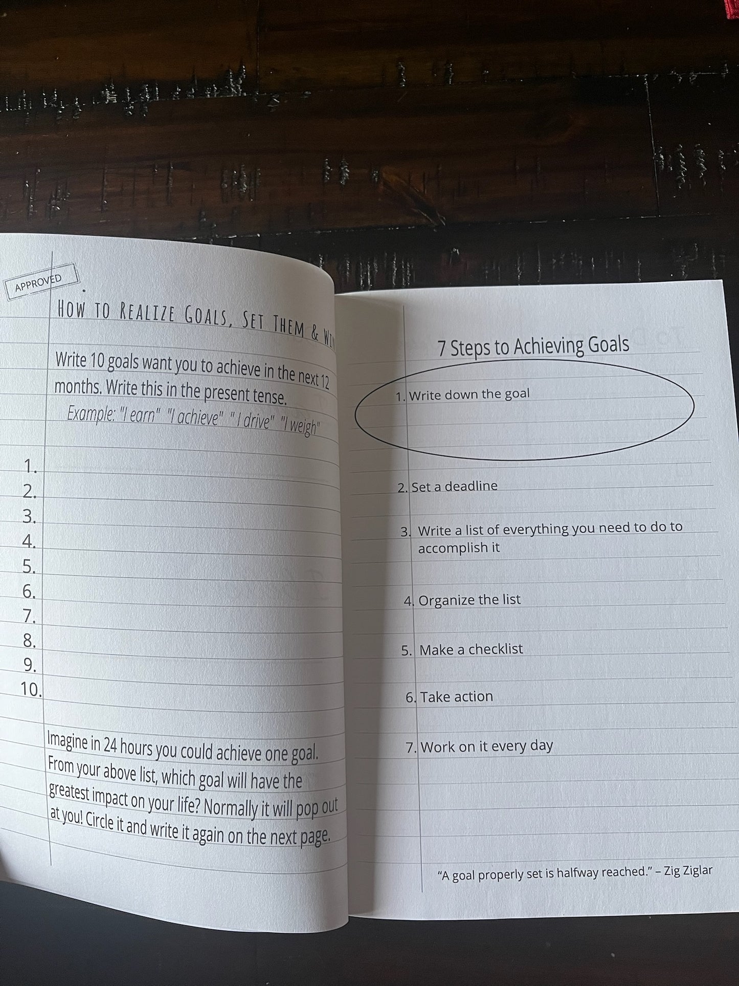 Accountability Notebook |Personal Goals | Weight Loss | Business|