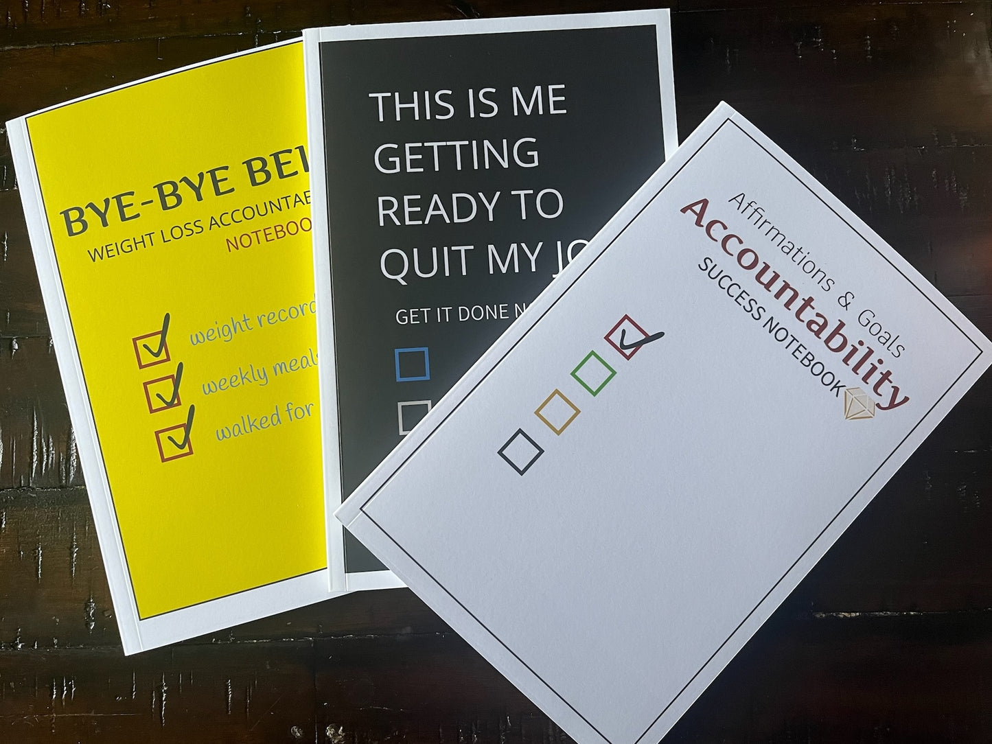 Accountability Notebook |Personal Goals | Weight Loss | Business|